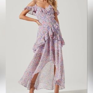ASTR PEMBERLEY FLORAL HIGH LOW DRESS